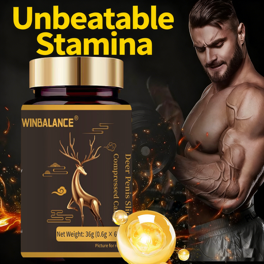 Ginseng & Deer Antler Extract Tablets: Male Supplement for Enhancing Vitality & Supporting Kidney Health-KY