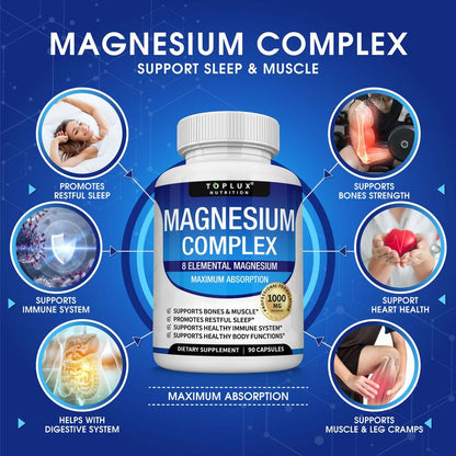Magnesium Complex 8 Essential Magnesium Supplement Fitness Edible-KY