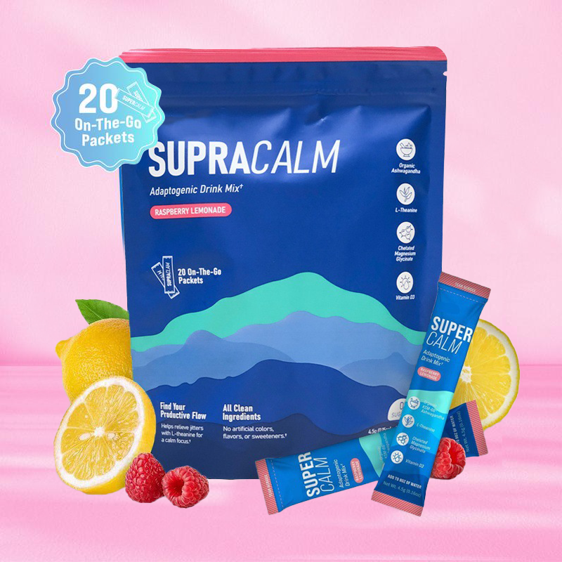 Supercalm Mixed Drink Powder, a supplement for relaxation and focused attention-3LY
