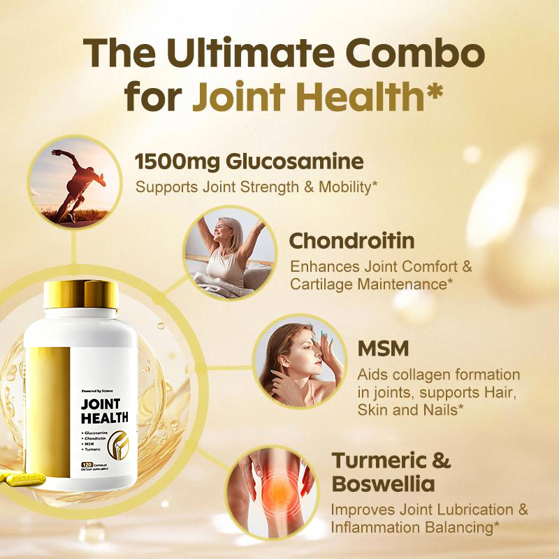 Joint Health Support Supplement for Men and Women 120 Capsules-3LY