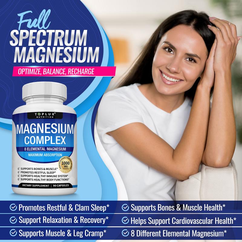Magnesium Complex 8 Essential Magnesium Supplement Fitness Edible-KY
