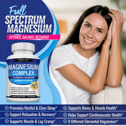 Magnesium Complex 8 Essential Magnesium Supplement Fitness Edible-KY